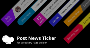 Veröffentlicht Newsticker für WPBakery-Seitenersteller (Visual Composer)