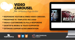 Videokarussell-Addon für WPBakery Page Builder (ehemals Visual Composer)