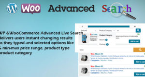 WP & Woocommerce Erweiterte Live-Suche