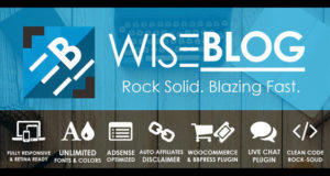 Wise Blog – Adsense Optimized News, Magazin Blog und Shop Vorlage