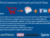 WooCommerce Cart Email und Social Share