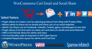 WooCommerce Cart Email und Social Share
