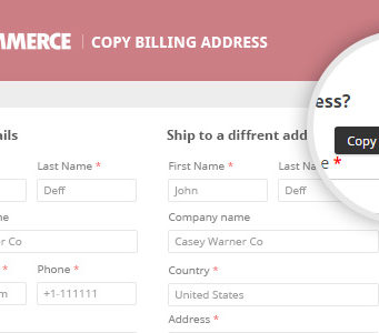 WooCommerce Copy Rechnungsadresse
