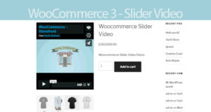 Woocommerce 3 Slider-Video