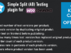 Woocommerce AB Split Testing