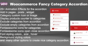 Woocommerce Fancy Kategorie Akkordeon