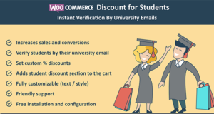 Woocommerce-Rabatt für Studenten – Sofortige Überprüfung durch E-Mails der Universität