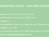 WordPress-Benutzer - Zoho CRM-Integration