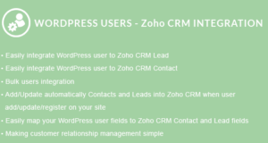 WordPress-Benutzer – Zoho CRM-Integration