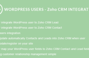 WordPress-Benutzer – Zoho CRM-Integration