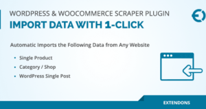 WordPress & WooCommerce Scraper Plugin, Importieren von Daten mit einem Klick