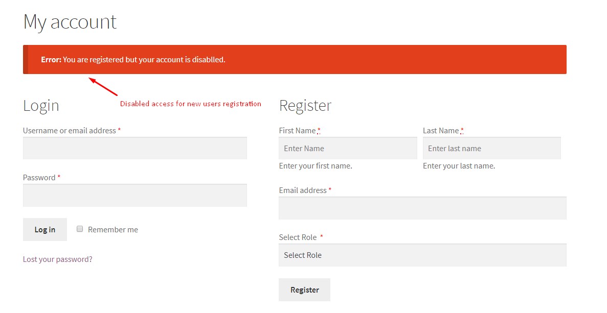 Woocommerce-Benutzerregistrierungs-Plugin