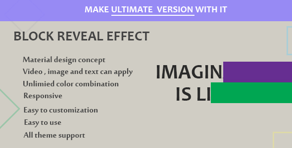 Visual Composer - Block Reveal Effects - CodeCanyon Artikel zum Verkauf