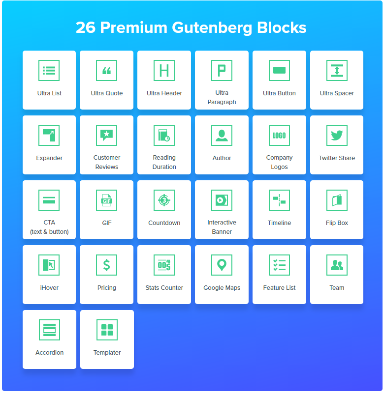 UltraBlocks - Premium-Blöcke für WordPress Gutenberg - 2