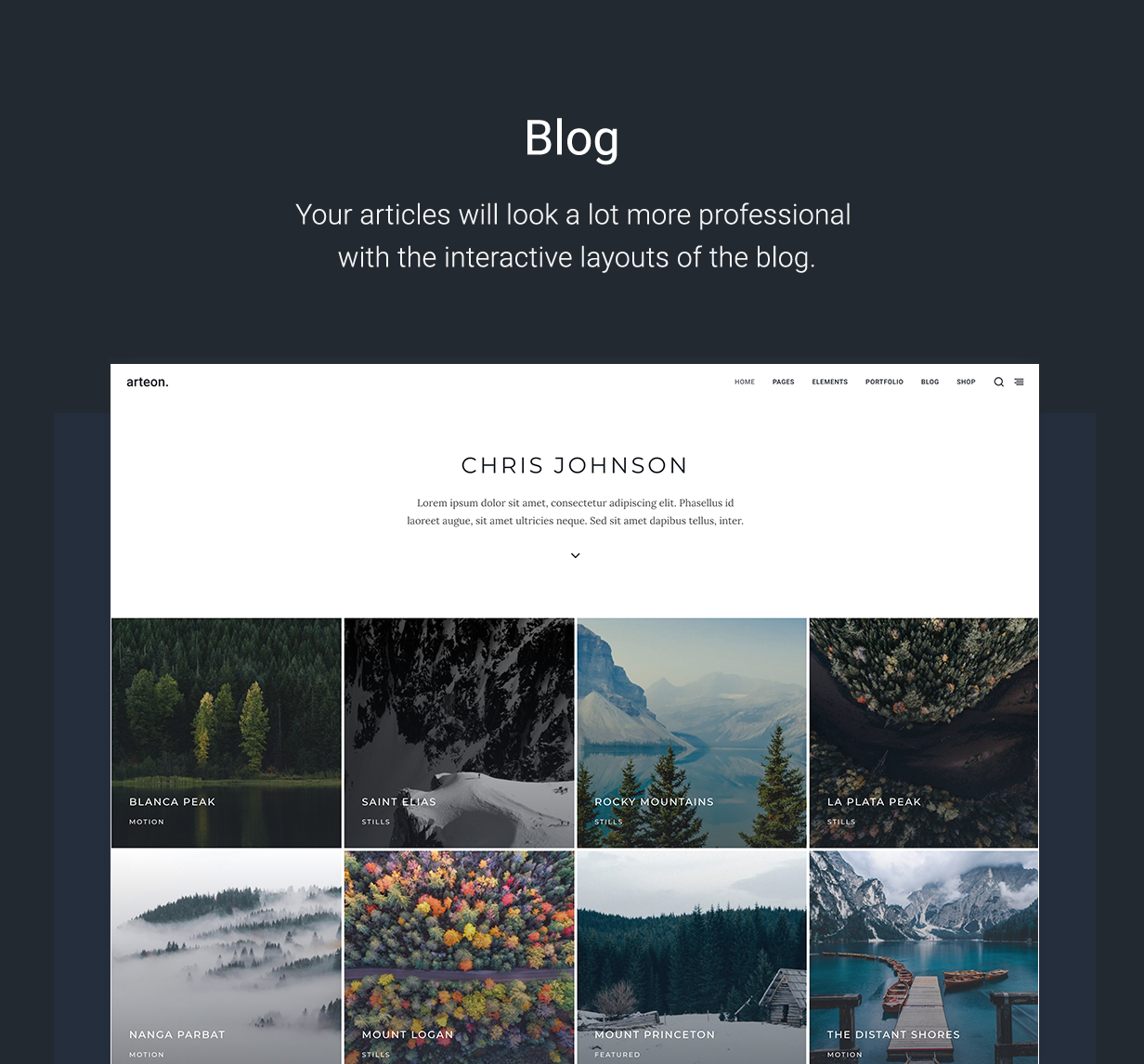 Arteon - Mehrzweck-WordPress-Layout