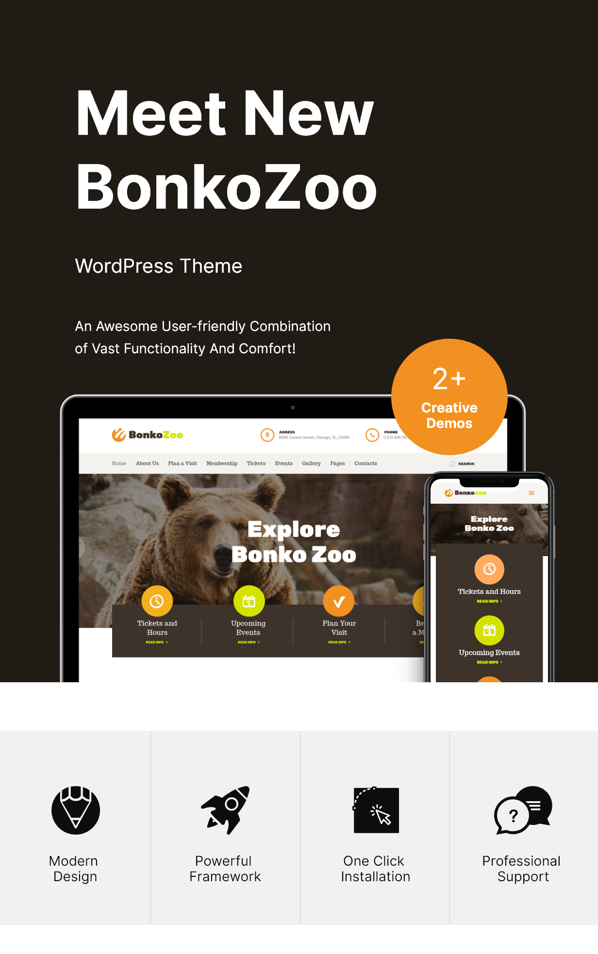 Bonko | Safari & Zoo WordPress Vorlage - 2