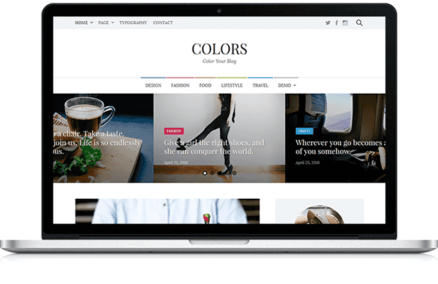 Farben - Einfaches Blog & Magazin WordPress Vorlage - 1