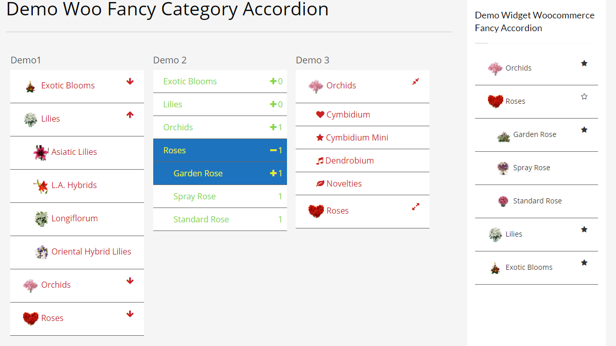 Woocommerce Fancy Kategorie Akkordeon - 4