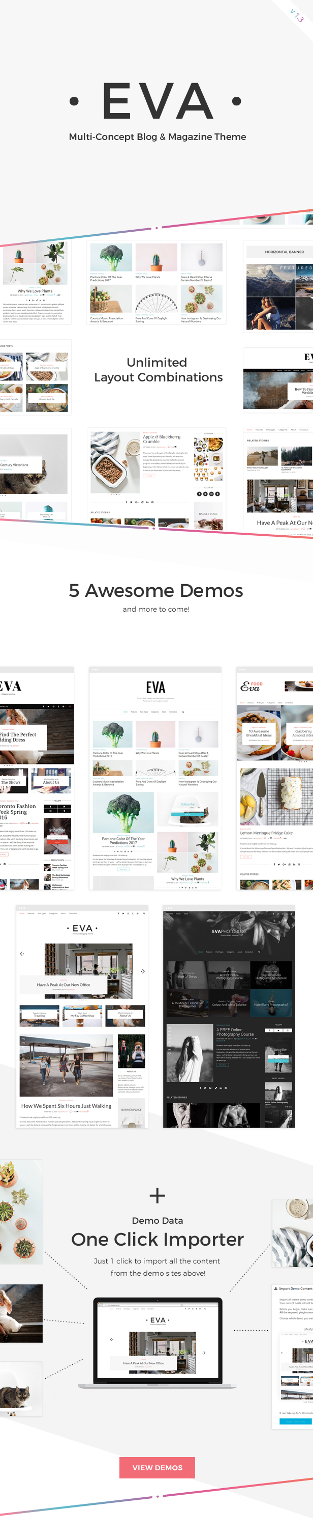 Eva - Premium WordPress Blog und Zeitschriftenthema - 1