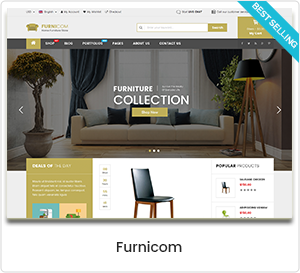 Furnicom - Möbelhaus & Interior Design WordPress WooCommerce Layout