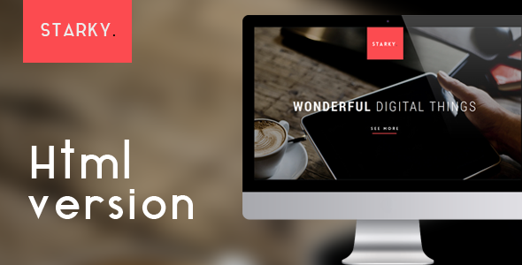 Starky - Responsive One Page Parallax Template - 2