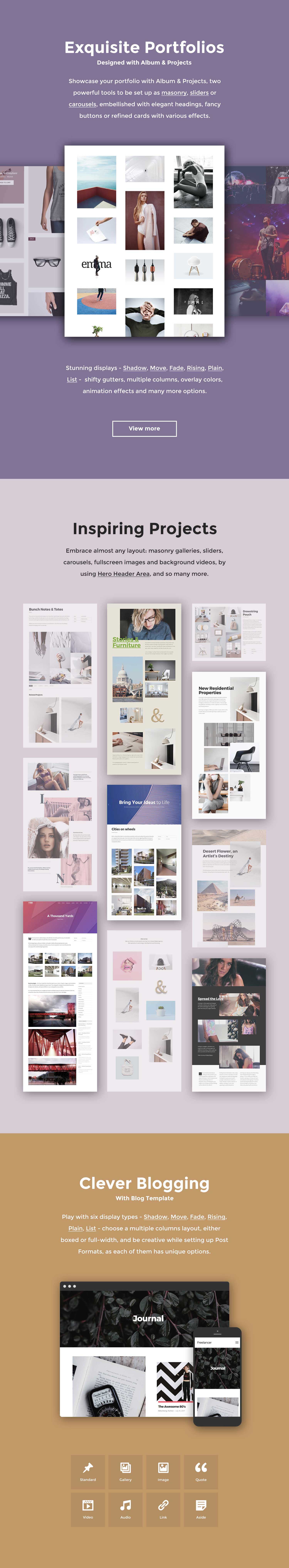 Ombra - ein vielseitiges WordPress-Vorlage mit mehreren Konzepten - 3