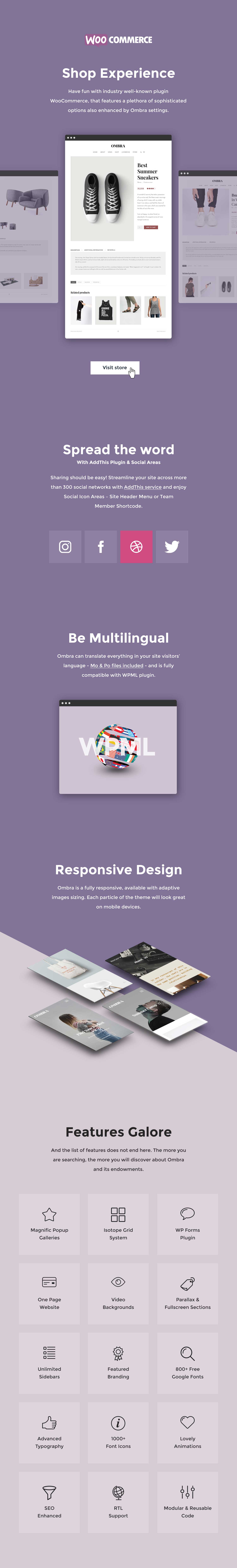 Ombra - ein vielseitiges WordPress-Vorlage mit mehreren Konzepten - 5
