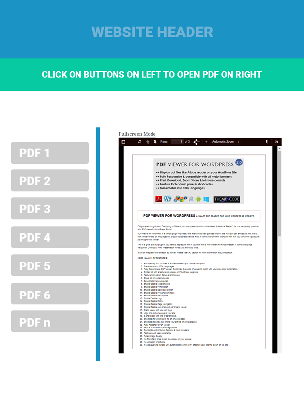 Navigativer PDF-Viewer für WordPress Addon WorkFlow
