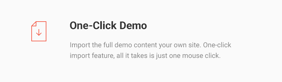 One-Click-Demo