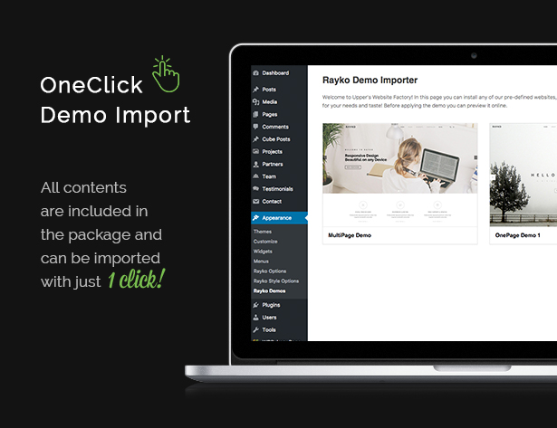 Rayko - Minimales Multi-Konzept WordPress Layout - 2