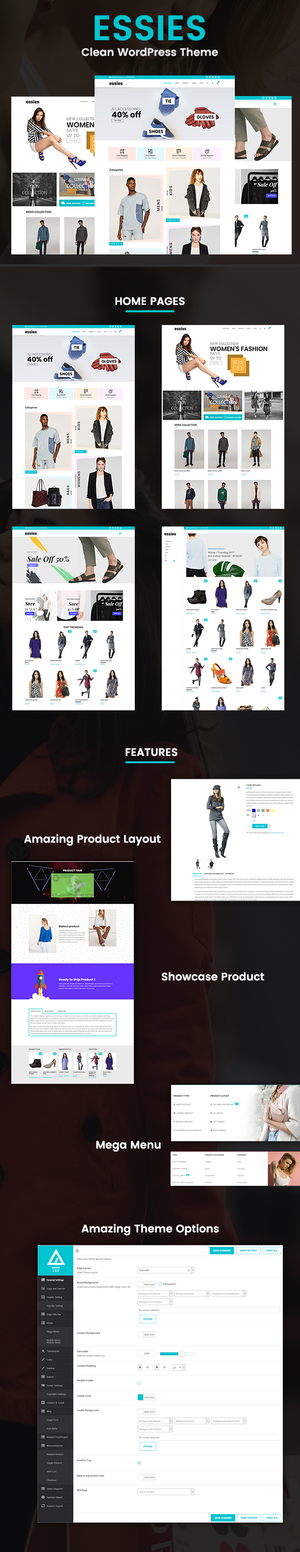 Essies - Moderne Mode WooCommerce Template - 1