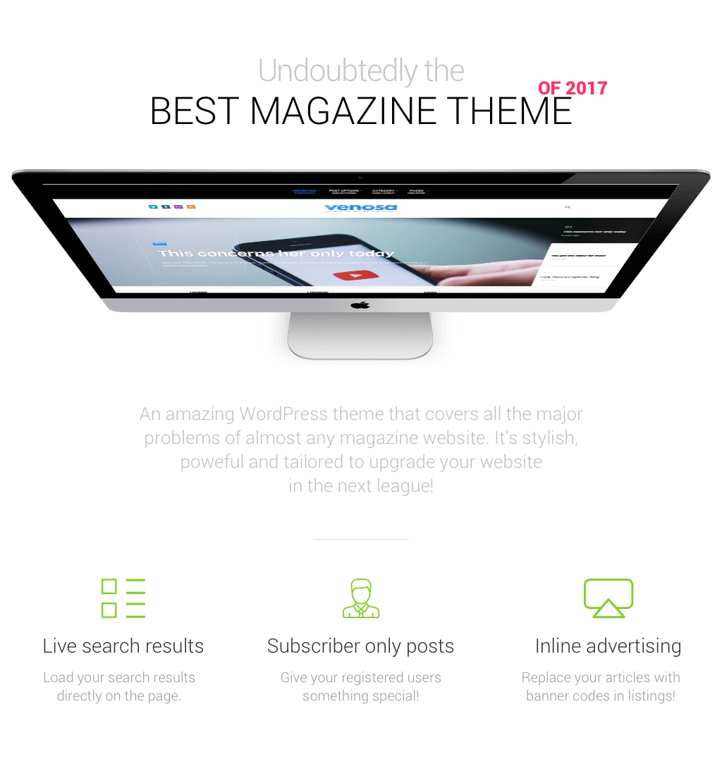 Venosa - WordPress Layout für Magazine und Blogs - 4