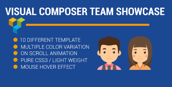 Wordpress Add-On Plugin visual composer Team Profile showcase