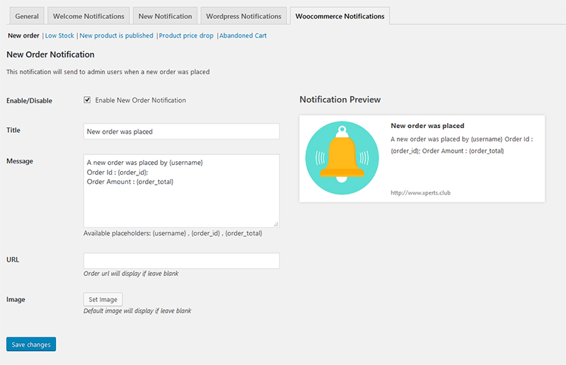 Wordpress-Pushbenachrichtigungen - WooCommerce-Pushbenachrichtigungen - 3