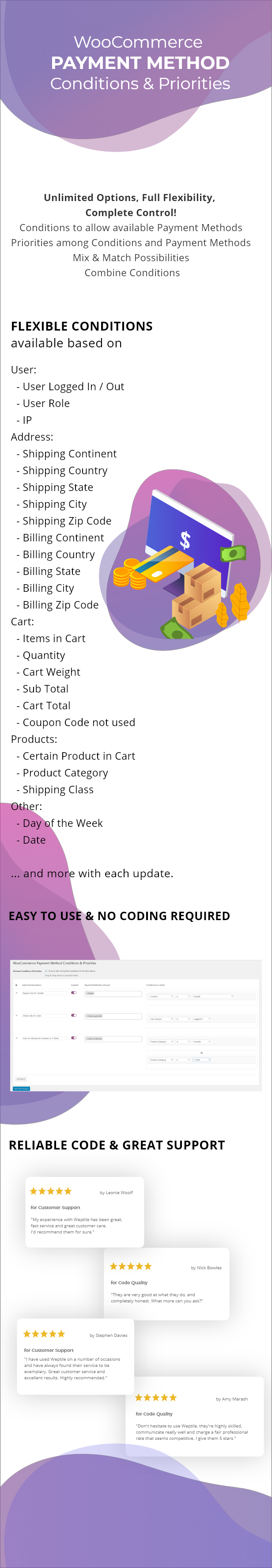 WooCommerce-Zahlungsbedingungen und -prioritäten - 1