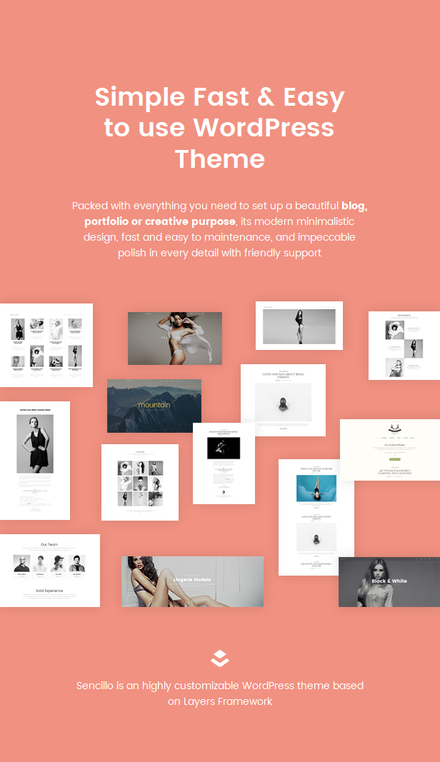 SENCILLO - Kreatives Portfolio / Blog / Persönliches WordPress-Layout - 6