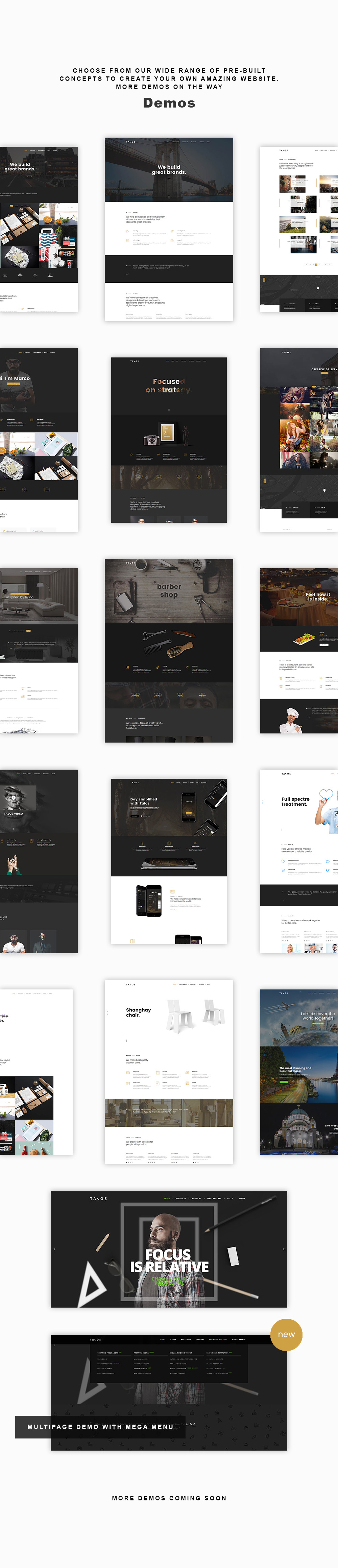 Talos 1 - Kreatives multifunktionales WordPress-Vorlage