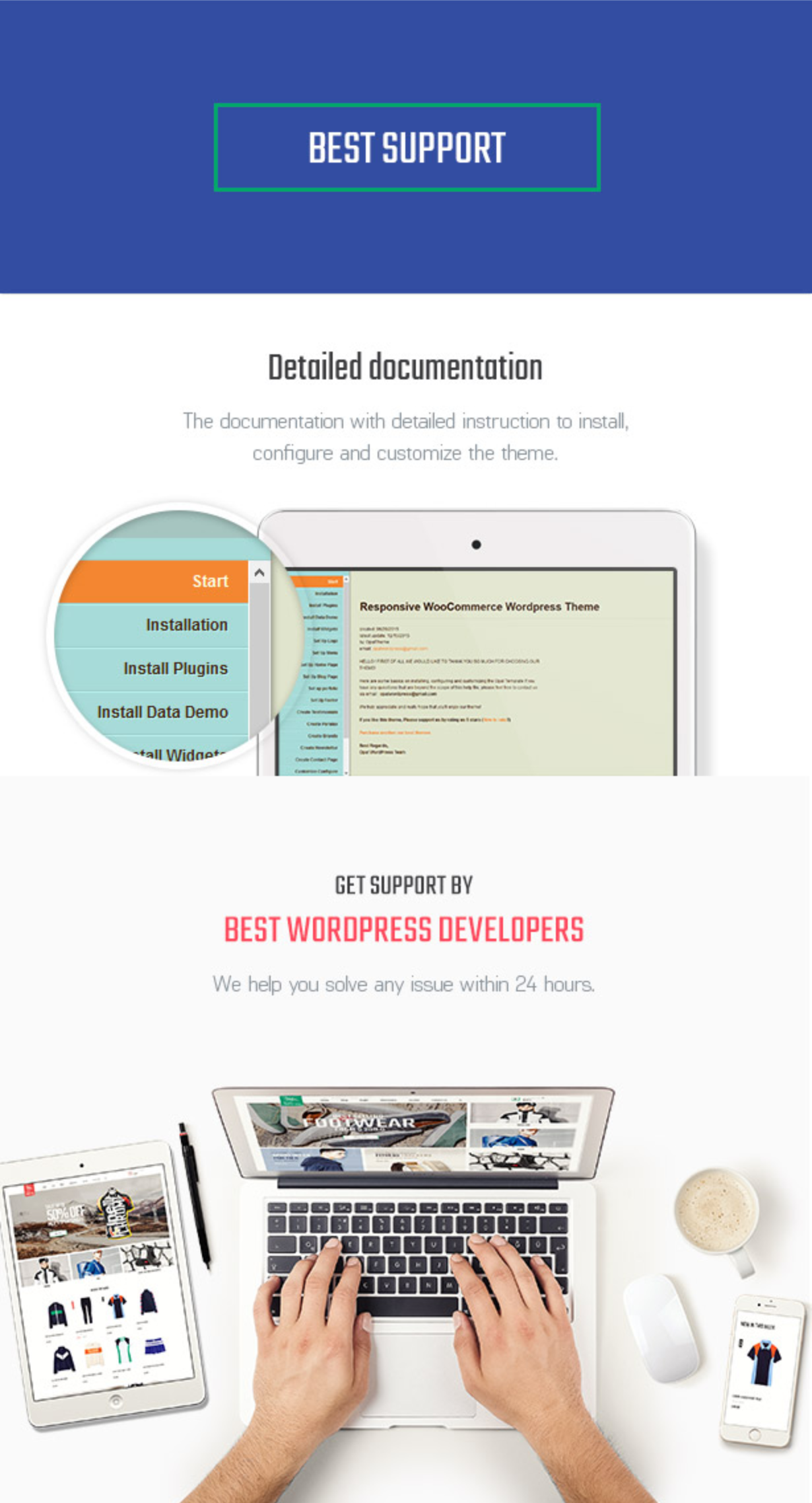 Littlemonsters unterstützt den Sport Shop Woocommerce WordPress-Themes