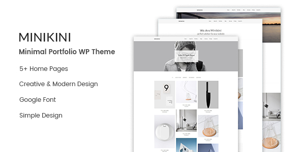 Minikini - Minimales Portfolio WordPress-Template