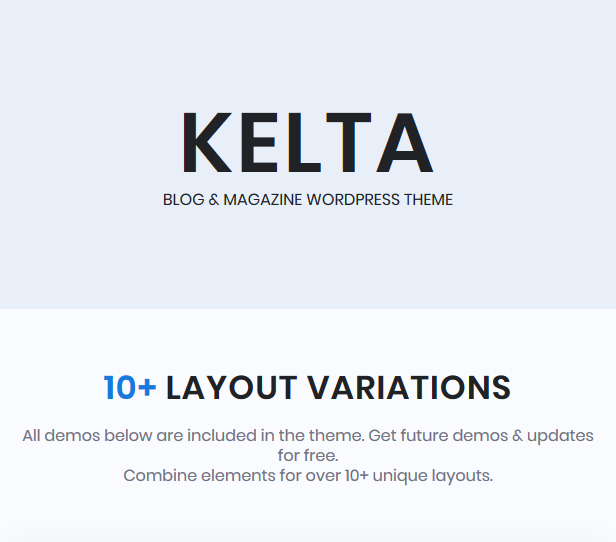Kelta - Persönliches Blog & Magazin WordPress Layout - 1
