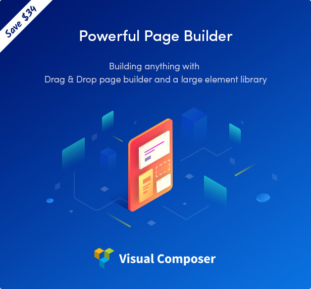 Nüchternes WordPress-Vorlage mit Visual Composer-Seitenerstellung