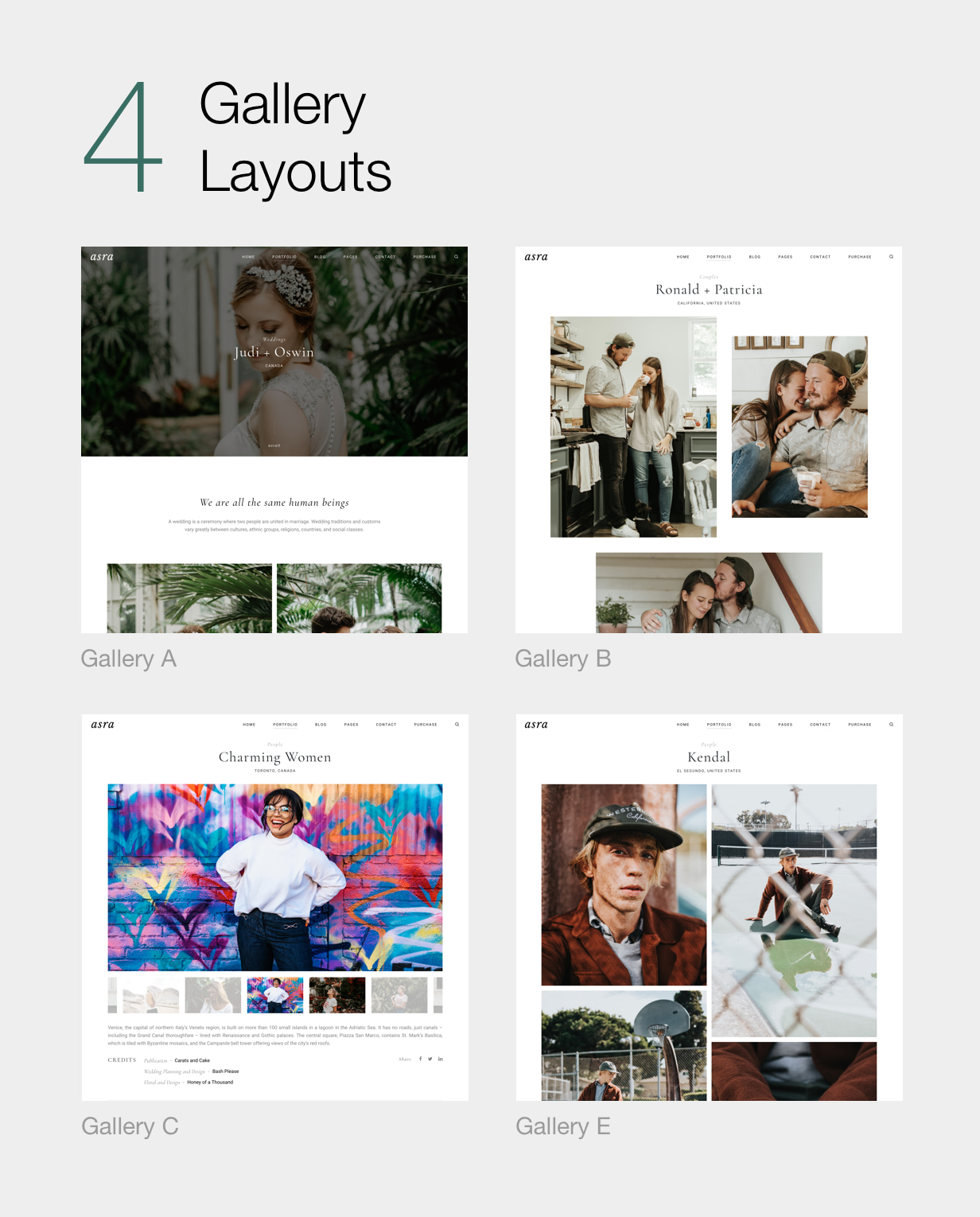 Asra - Minimalistisches Fotografie-Portfolio WordPress-Template - 8