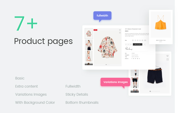 Fashion WooCommerce WordPress Template - 7+ Produktseiten