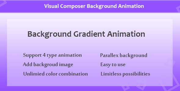 Visual Composer - Hintergrundfarbverlaufsanimation - CodeCanyon Artikel zum Verkauf
