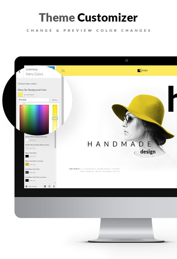 Artemis WooCommerce WordPress Template Customizer