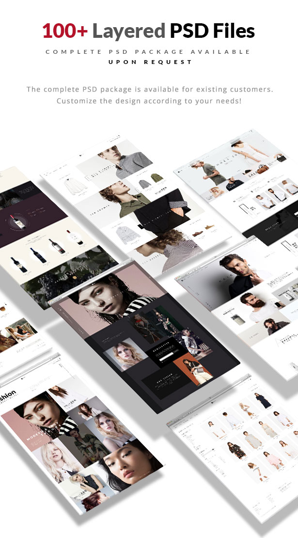 Artemis WooCommerce WordPress Template PSD-Dateien enthalten