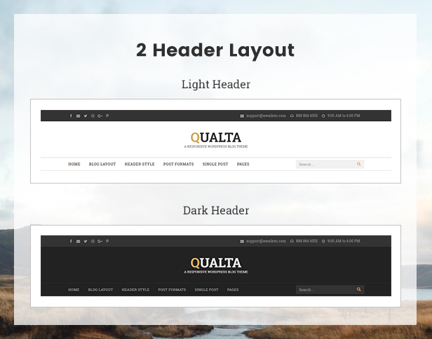 Qualta - Responsives WordPress Blog Vorlage - 7