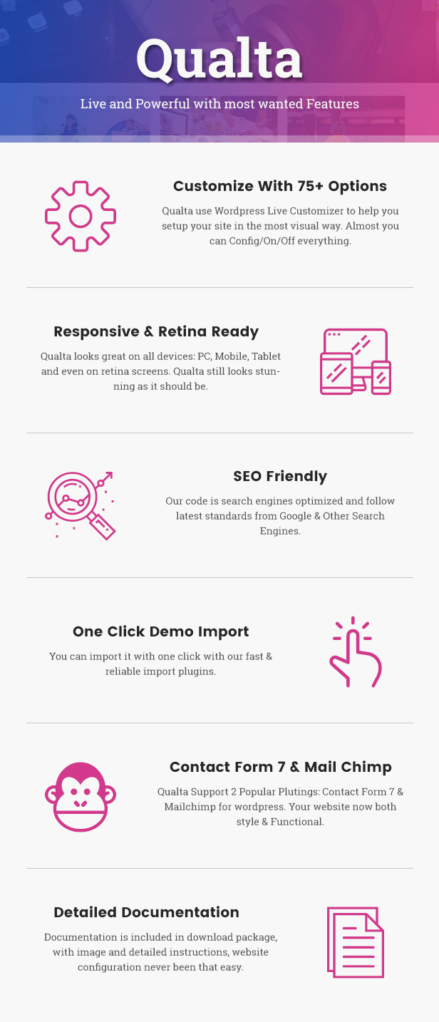 Qualta - Responsives WordPress Blog Vorlage - 9