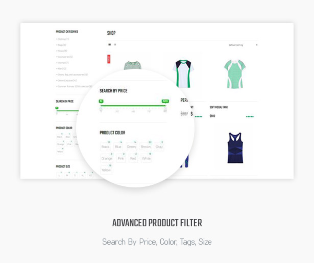 Littlemonsters-Filter Sportgeschäft Woocommerce WordPress-Themes