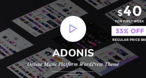 Adonis | Musikplattform-WordPress-Layout